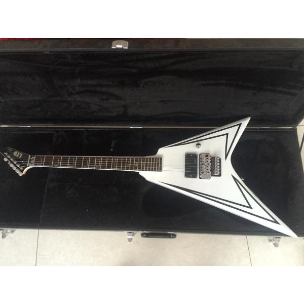 Quality 6 strings LTD flying V model electric guitar floyd rose bridge rosewood fingerboard custom guitar wholesale