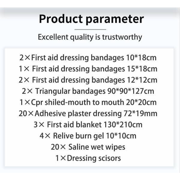 Custom Logo Color Travel First Aid Kit Empty Bag UK Standard First Aid Equipment for Mother Emergency Medical Supplies Training