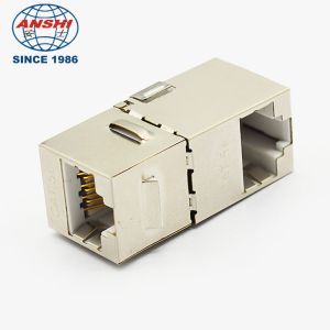 CAT5E CAT6 STP Keystone Jack Right Angle Cat6 Shielded Inline Modular