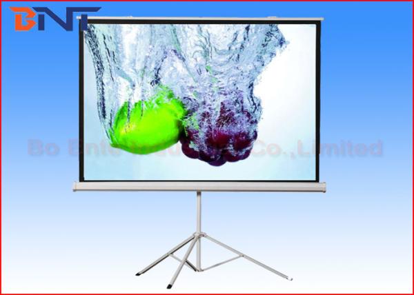Quality 120 Inch Portable Projection Projector Screen With Tripod Stand Manual Fixed Lock wholesale