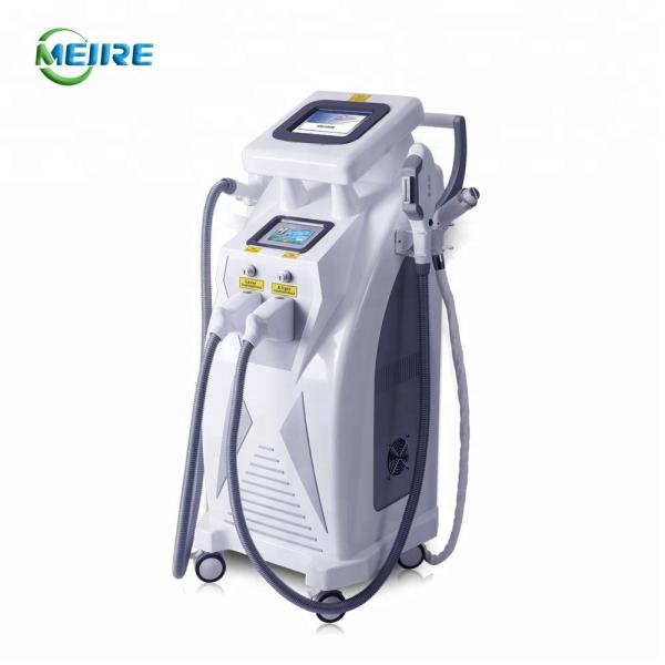 Quality Hottest elight ipl rf nd yag laser multifunction beauty apparatus with CE wholesale