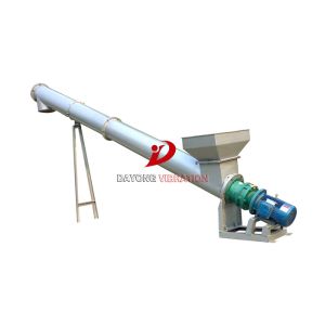 All Carbon Steel PVC Particle Auger Flexible Spiral Conveyors Shaftless