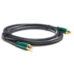 Factory Outlet Digital Optical Audio Cable Olive Green Metal Shell With Woven