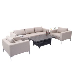 Patio Furniture Set Outdoor Sectional Sofa Conversation Set All Weather Wicker
