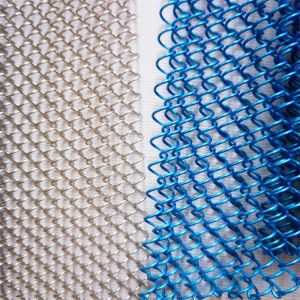 Metallic Diamond Patterned Facade Metal Mesh Curtains for Architectural