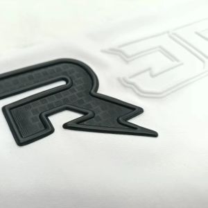 Custom TPU 3D Black Label Embossed Heat Press Label TPU Printing Patches for