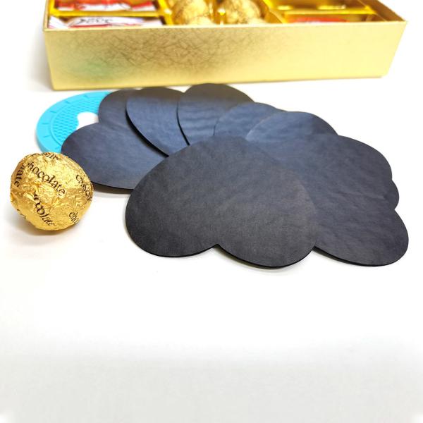 Quality OEM Logo White Black CMYK Printing Round Candy Pads Uncoated wholesale