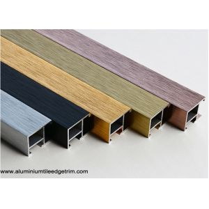 Exterior Aluminium Snap Frame Profile With Good Anodized Brushed Effect