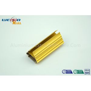 China Golden Color Extrusion Aluminum Profiles / Decoration Aluminium Door Frame on sale