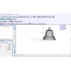 3D Layered Deep Carving EZCAD Laser Marking Software 3D Function Of EZCAD3