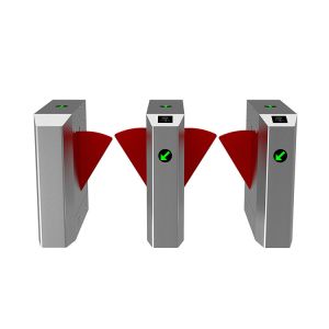 BLDC Motorized Speed Gate Turnstile Retractable Flap Barrier Gate