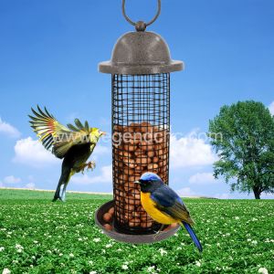 Metal Mesh Hanging Wild Bird Feeder For Garden Good Weather Resistance