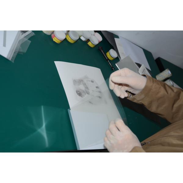 C183 White full palm print hinge lifter