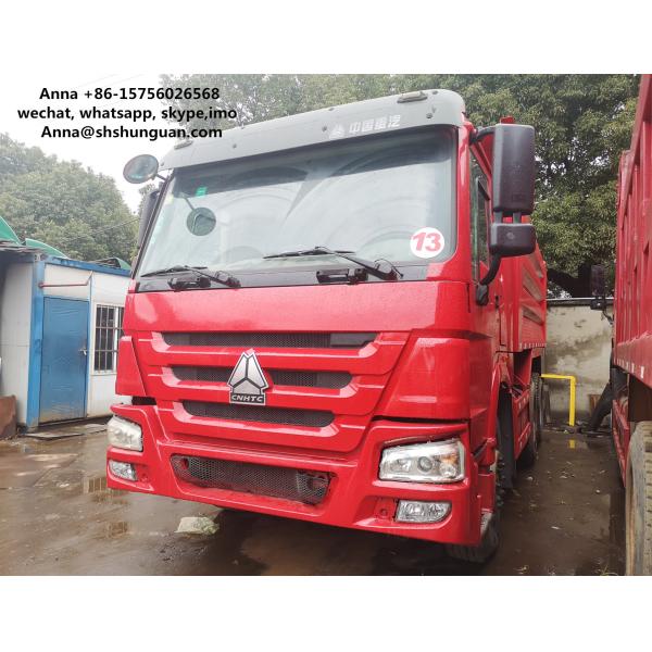 Quality HOWO 375 Euro 3 Used Dump Trucks 9000 * 2500 * 3500 Mm Easy Operation wholesale
