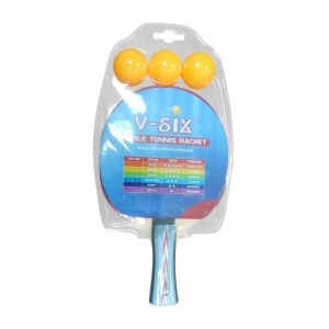 Polyester Carry Bag Professional Ping Pong Racket With Long Handle Sponge