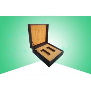 Real Velvet Custom Retail Packaging Boxes , Gift Box Packaging With Spot UV