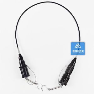 Cheap 4f Tactical Armored Fiber Jumper Military Jumper Metallic Connector TPU Jacket 5.0mm for sale