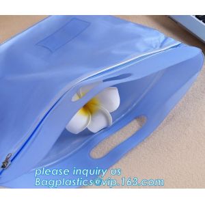 Biodegradable custom colored PVC zipfile document folder a4 document bag