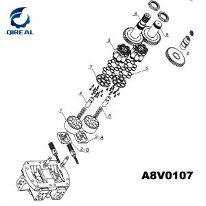 Hydraulic Pump Parts A8V55 A8V86 A8V107 A8V115 A8VO55 A8VO59 A8VO107 A8VO160