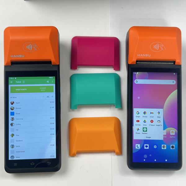 Purple Handheld POS Customized Handheld Android POS Machine For Inventory