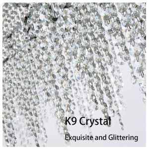 Crystal Chain Ceiling Lights New Lampara Techo for Home Decor guzhen lighting(WH