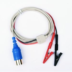 Cheap Reusable Alligator Clips With Two Alligators Red And Black 1.5m Cable for sale