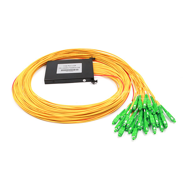 Quality 1X32 PLC Splitter , Planar Lightwave Circuit Splitter With SC APC Fiber Connectors wholesale