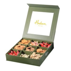 Luxury Fancy Magnetic Close Paper Dessert Baklava Sweet Box Packaging With