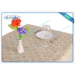 Environmental Friendly 45gr Small Roll Non Disposable Tablecloths With Printing