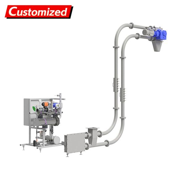 Custom Stainless Steel Tube Chain Conveyor Horizontal Inclined Vertical Transport Powder Mechanical Delivery Disc Cable Conveyors for Industrial