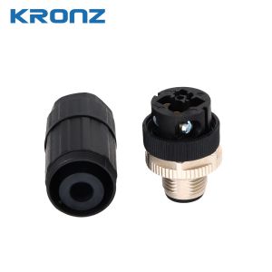 China 4 Pins M12 Connector A-code With Insulation Resistance ≥100MΩ Brass Contact Nut Material on sale