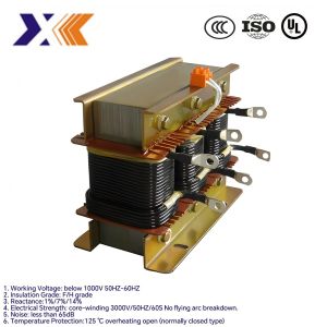 80kVA Three Phase Choke Coil Filter Reactor for Ups Devices 600V D/C and