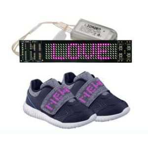 Cheap Rechargeable LED Display Shoes APP Simulation Function Light Up Sole Shoes for sale
