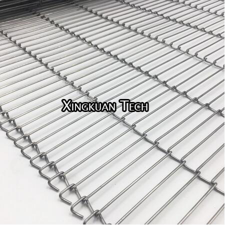 Flat Flex Ladder Conveyor Belt Wire Mesh For Conveyor Food Machine In Enrobing