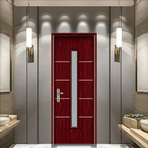 Moistureproof Weather Resistance WPC Hollow Door Hinged Installation Method