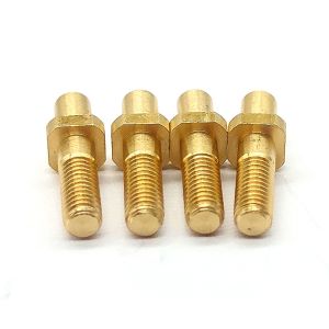 Custom Made CNC Brass Parts Turning / Milling / Drilling Thread Shaft