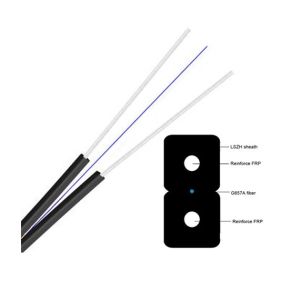 SMF Single Mode FTTH LSZH Fiber Optic Drop Cable