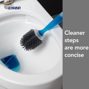 TPR Silicone Long Handle Cleaning Brush 17 Inches With Holder And Detergent Tank