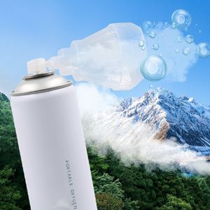 Oxygen Cylinder Spray Can Valve And Mask With Cap Lightweight