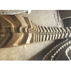 China Mitsubishi Bd2h Excavator Rubber Tracks 1 Year Warranty With Steel Cord Inside on sale