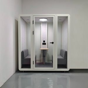 Ventilation and Air Vent White or Black Soundproof Meeting Booth for Office