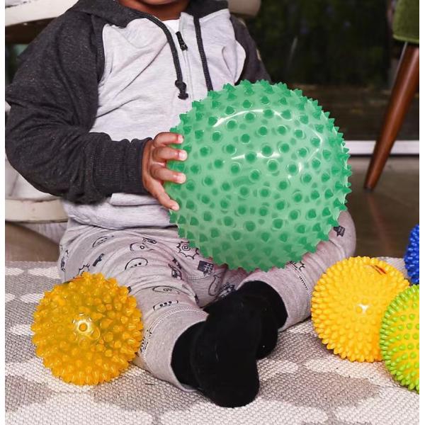 Unisex Large Value Spike Plastic Ball Customized LOGO Inflatable Sensory Ball for Babies