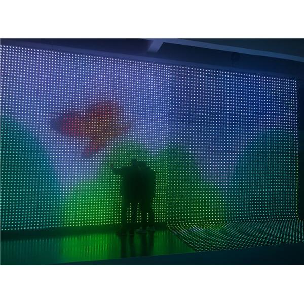 Waterproof IP67 Pixel Pitch 8.3cm Led Mesh Curtain