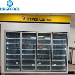 10 Glass Door Walk-in Cooler with -0.4F Temperature and Long-Lasting Cooling
