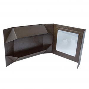 China Handmade Foldable Paper Box Collapsible Foldable Cardboard Boxes With Window on sale