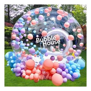 Home Entertainment Dome Bubble House with Balloon Customized Logo and Transparen