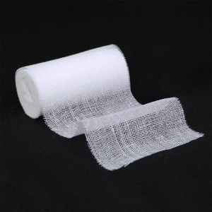 First Aid PBT Bandage Bleached Elastic Gauze Bandage Conforming