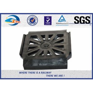 High Tensile strength EVA Rubber Track Rail Pads , Railway Plate