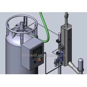 Continuous Aluminum Cans Liquid Nitrogen Doser Container