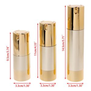 Screw Cap Airless Cosmetic Bottles Small Luxury Acrylic Recyclable Cosmetics